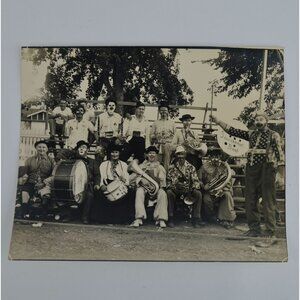 Sauerkraut Band Springfield Minnesota Vintage 8 x 10" Photograph Black & White